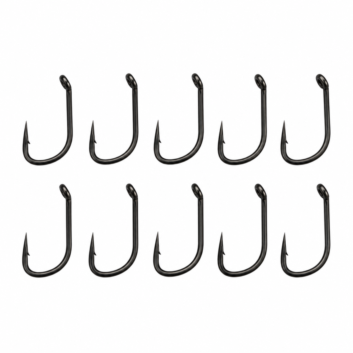 Wide GapeX PTFE Hooks x10 – Micro Barbed Carp Fishing Hooks – Ronnie Rig, German Turbo, Chod Rig