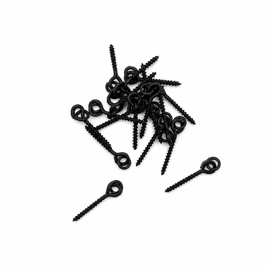 20x Medium Bait Screws for Carp Fishing Rigs – Quick Change Bait Screw Tackle for Boilies & Pop-Ups
