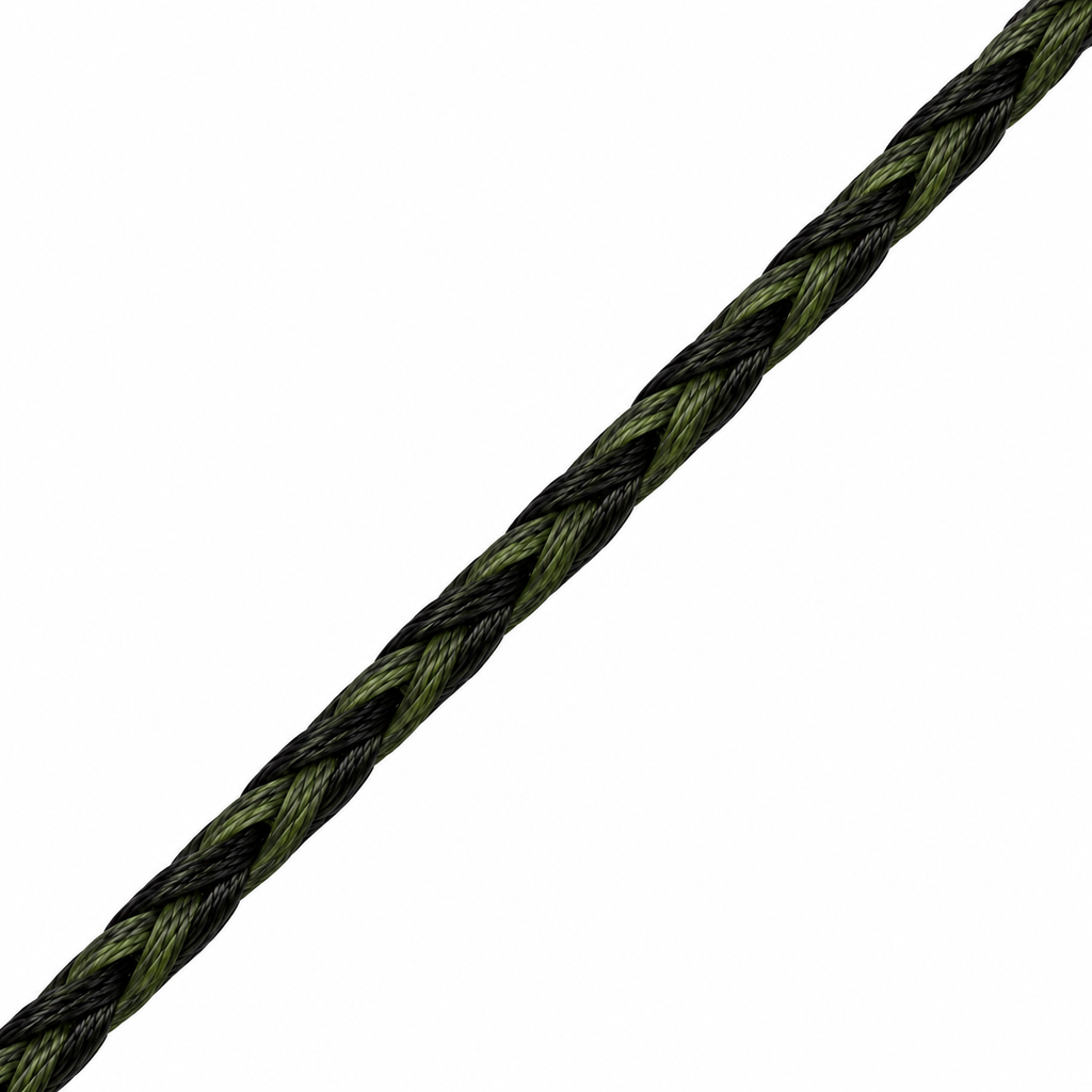 Braided Hooklink 25lb, 20m Green, Black & Brown – Super Strong Woven Design. Carp Fishing Rigs & Hooklink Braid