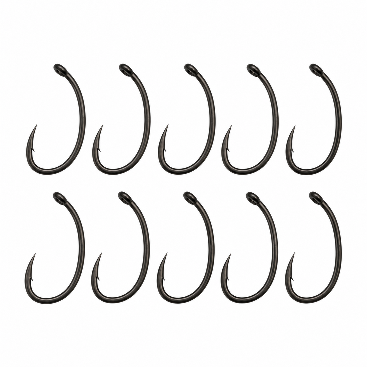 CurveX PTFE Hooks x10 – Micro Barbed Carp Fishing Hooks – Ronnie Rig, German Turbo, Chod Rig