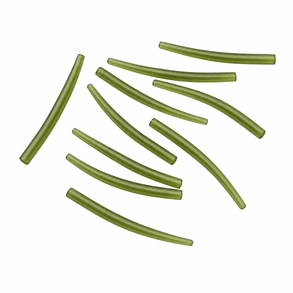 Premium Anti Tangle Sleeves 36mm x10 Translucent Green. For Carp Fishing & Rig Tackle