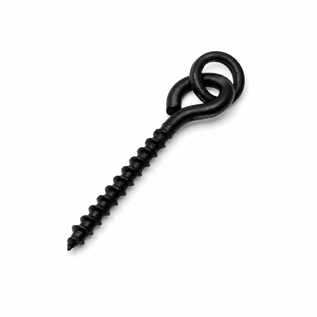 20x Medium Bait Screws for Carp Fishing Rigs – Quick Change Bait Screw Tackle for Boilies & Pop-Ups
