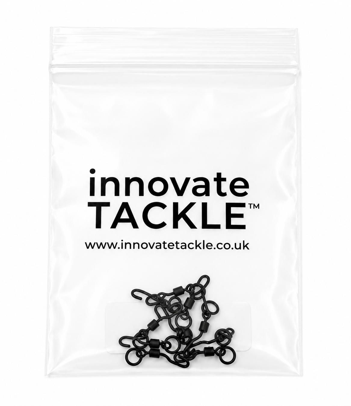 Black Spinner Ring Swivels Size 11 Extra Strong x10 | Carp Fishing Rig Components
