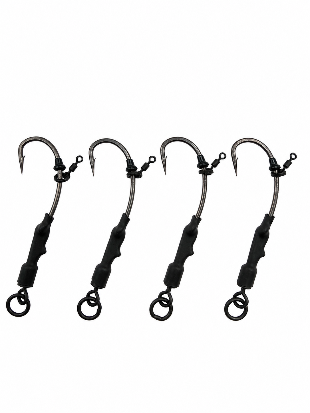 Ronnie Rigs x4 – Size 4 Micro Barbed Pre-Built Carp Fishing Rigs