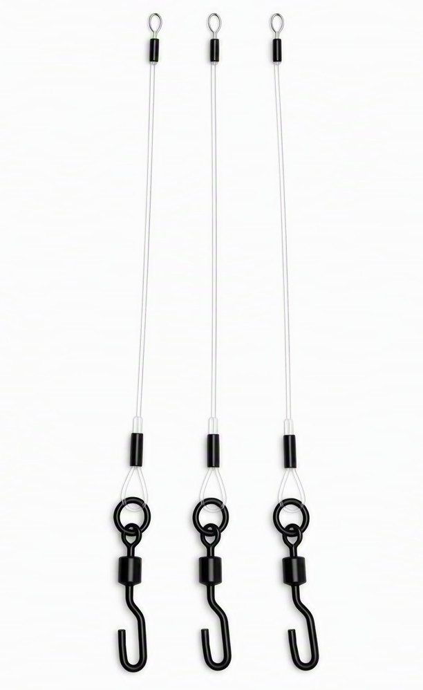 Krimped Boom Sections 30lb 15cm x3 – Carp Fishing Rig Boom Hooklink