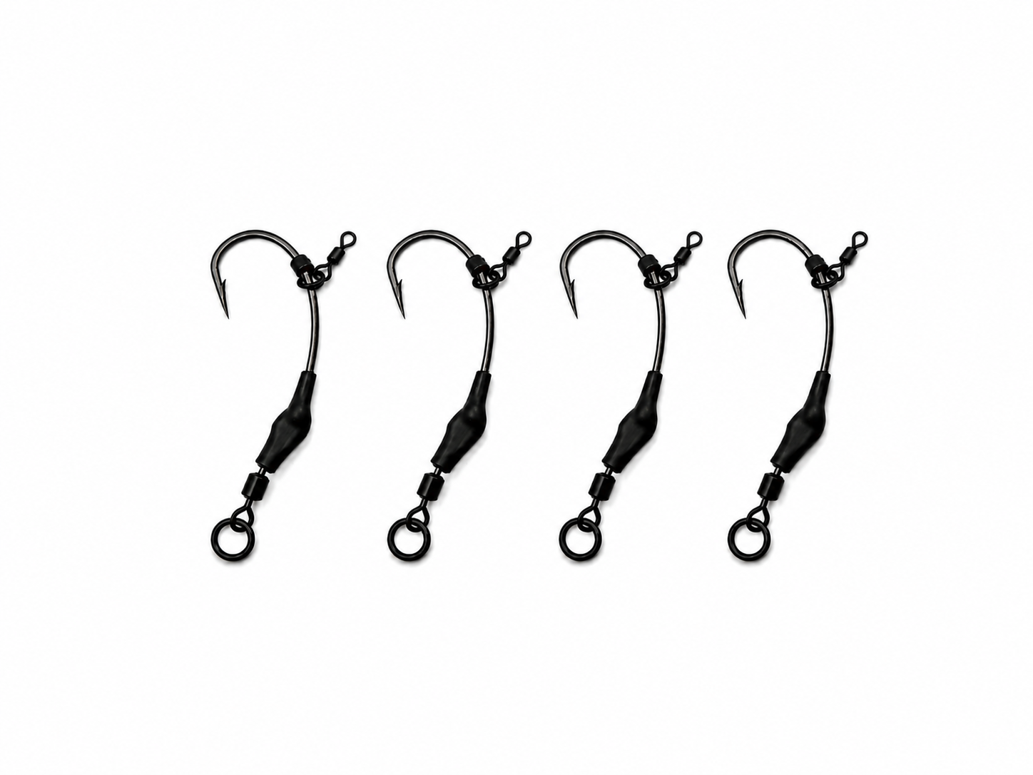 Premium Hook Kickers x10 Silty Black. For Carp Fishing & Rig Components