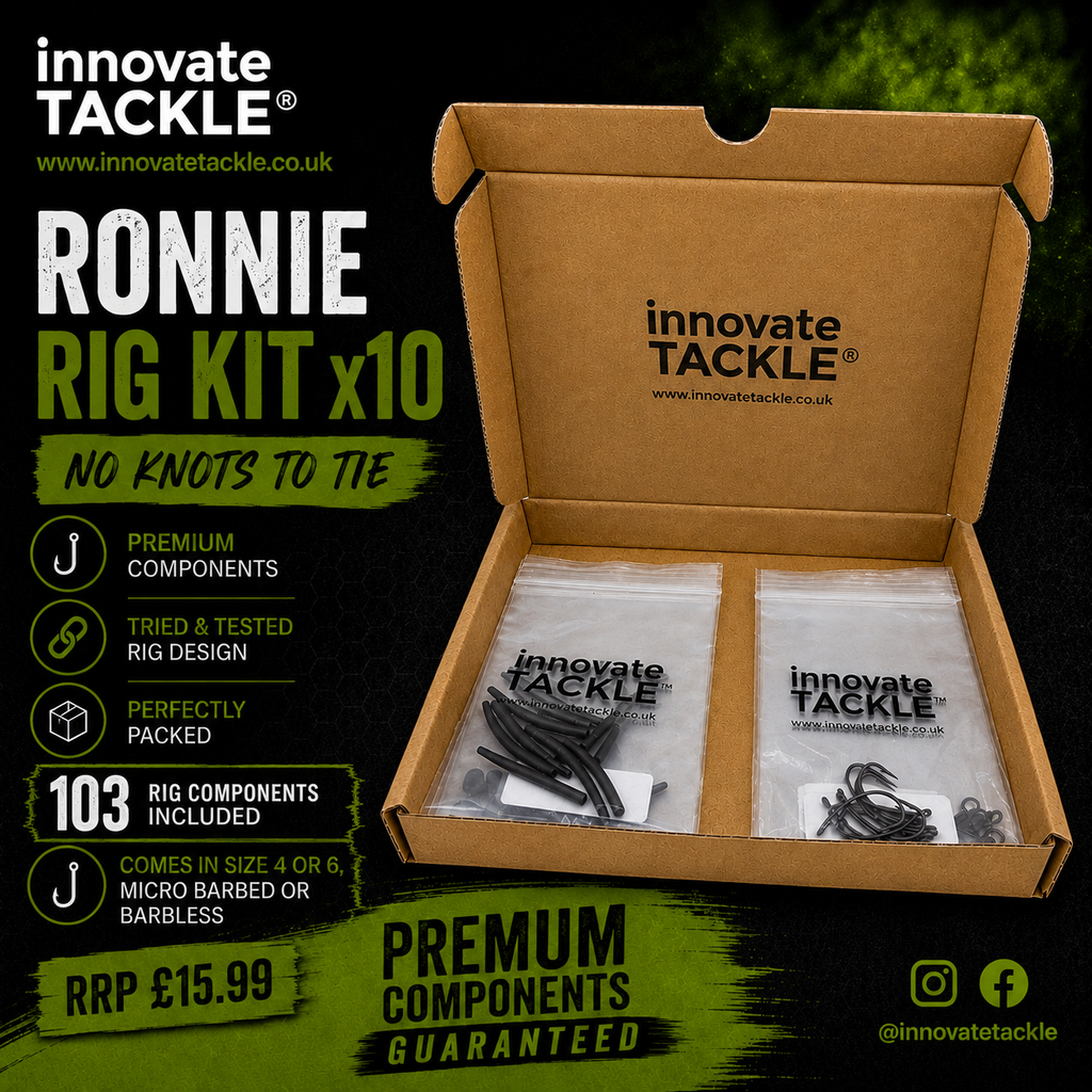 Ronnie Rig Kit x10 – Curve Size 6 Micro Barbed Carp Fishing Rigs