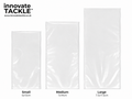Premium PVA Solid Bags Medium 7x14cm x25 – Carp Fishing PVA Bags + Scoop (2m PVA String included)