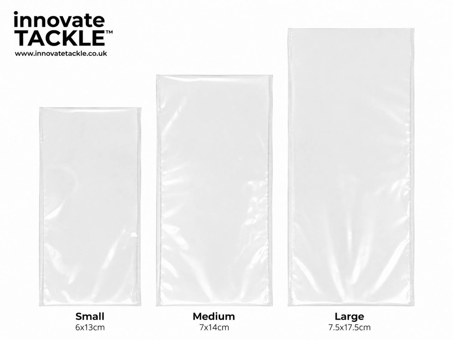 Premium PVA Solid Bags Medium 7x14cm x25 – Carp Fishing PVA Bags + Scoop (2m PVA String included)