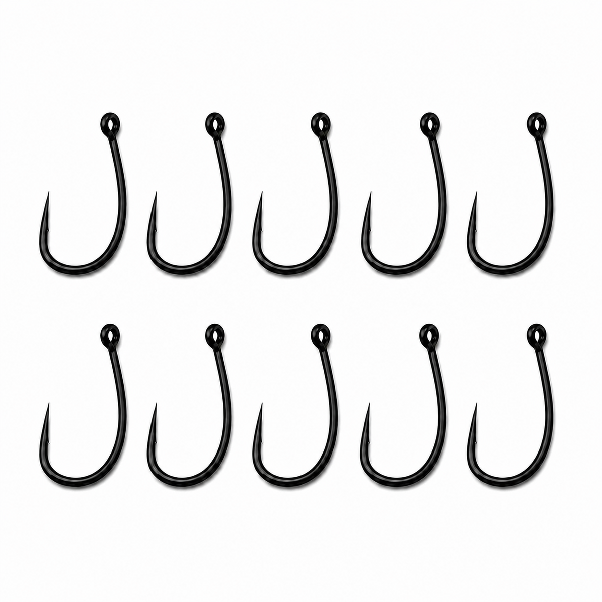 Curve Shank Hooks x10 – Carp Fishing Hooks – Ronnie Rig, German Turbo, Chod Rig