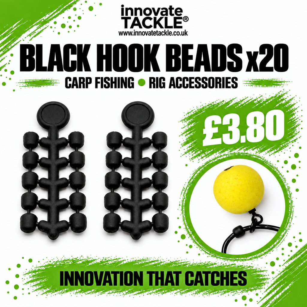 Black Hook Beads x20 | Carp Fishing Rig Hook Beads & Accessories