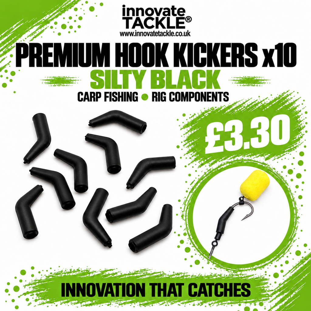 Premium Hook Kickers x10 Silty Black. For Carp Fishing & Rig Components