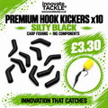 Premium Hook Kickers x10 Silty Black. For Carp Fishing & Rig Components