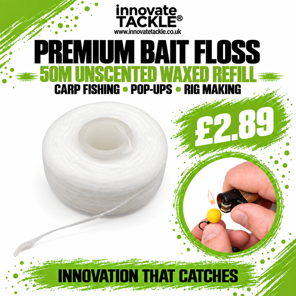 Premium Bait Floss 50m Unscented Waxed Refill. Carp Fishing, Pop Up, Rig Making