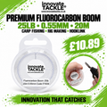 Premium Fluorocarbon Boom 25lb 0.55mm 20m Carp Fishing Rig Making Hooklink