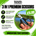 Premium 3-in-1 Fishing Scissors – Carp Fishing Tackle Scissors