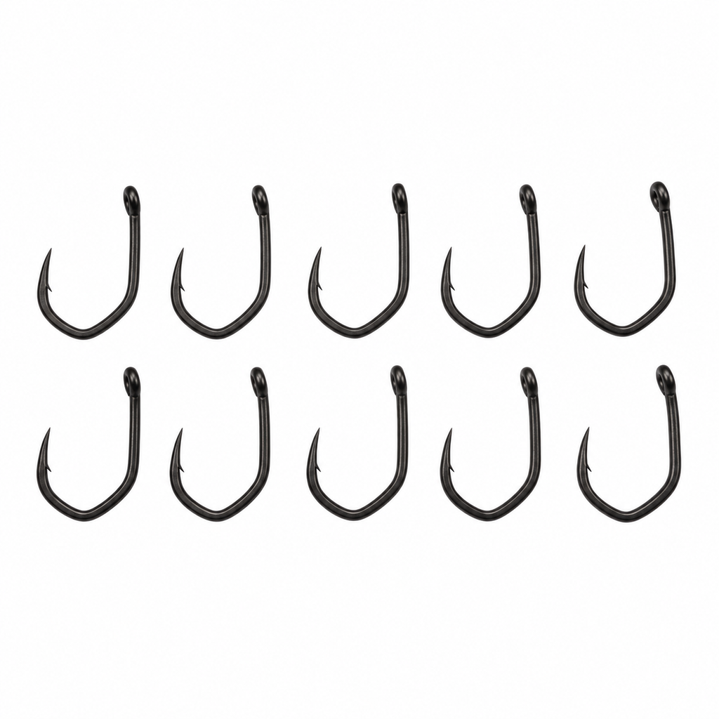ClawX PTFE Hooks x10 – Micro Barbed Carp Fishing Hooks – Ronnie Rig, German Turbo, Chod Rig