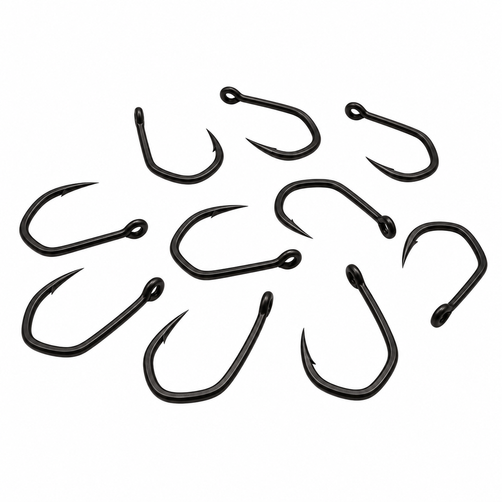ClawX PTFE Hooks x10 – Micro Barbed Carp Fishing Hooks – Ronnie Rig, German Turbo, Chod Rig
