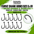 Curve Shank Hooks x10 – Carp Fishing Hooks – Ronnie Rig, German Turbo, Chod Rig