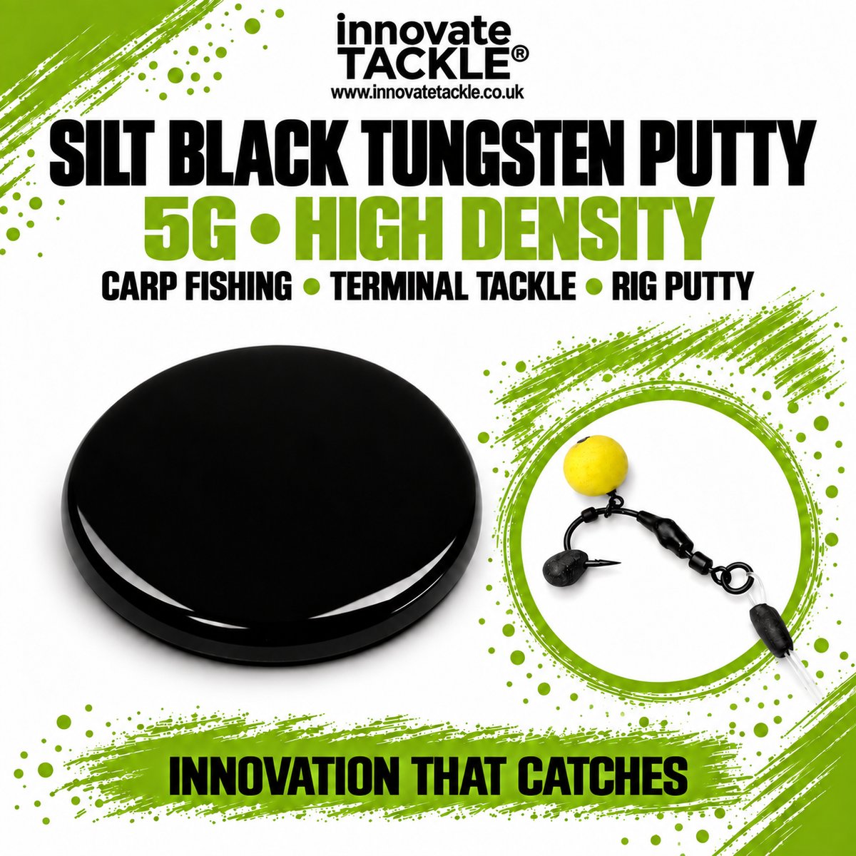 Silt Black Tungsten Putty 5g – Carp Fishing Rig Putty