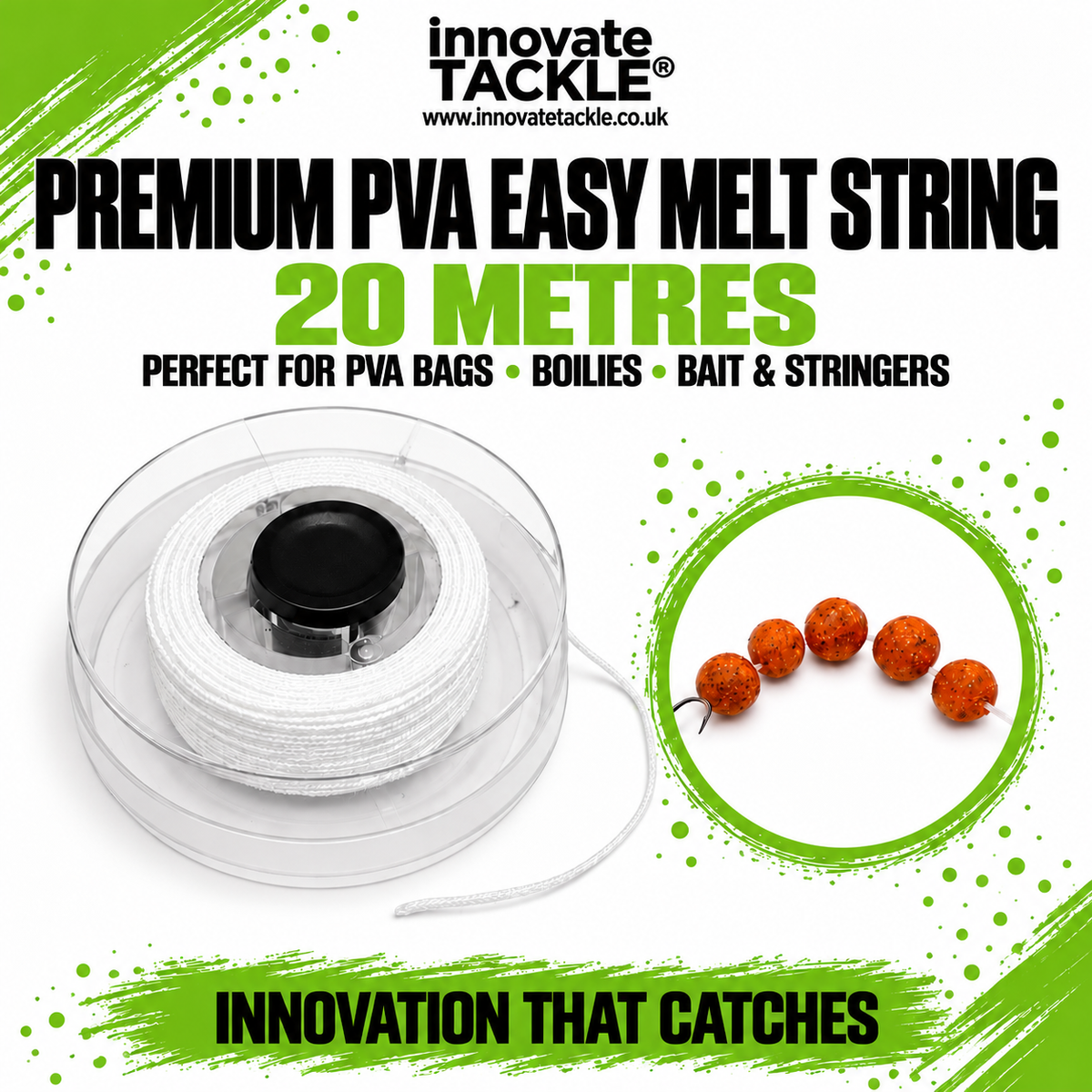 PVA Easy Melt String 20m – Carp Fishing PVA String for PVA Bags & Stringers